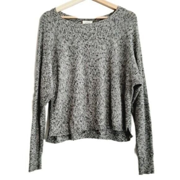 WILFRED Aritzia Dolman Sleeve Scoop Neck Top Gray Sz S Flawed - Picture 1 of 9